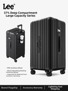 Lee | Large Capacity Durable Reinforced Mens Trolley Suitcase 24 Inch