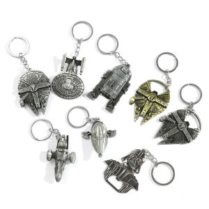 Marvel Star Wars Keychain Millennium Falcon Spaceship Metal Bottle Opener Pendant Darth Vader Keyring for Men Bag