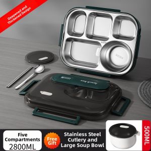 WANGLIMIAO | Food-Grade Stainless Steel Large Capacity Adult Lunch Box