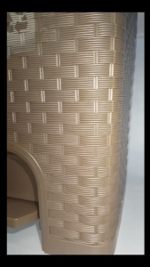 UIPLUS HIGH QUALITY BROWN TRASH BIN WITH PEDALS/GARBAGE CAN/BASURAHAN/DUST BIN/RECYCLE BIN/HOUSEHOLD CLEANING TOOLS