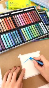 12/25/50 Colors Oil Pastel for Artist Student Graffiti Soft Pastel Painting Drawing Pen School Stationery Art Supplies