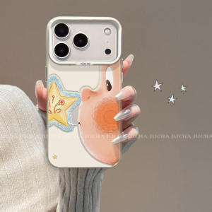 Cute Big Eyes Star Man Anti-Fall Phone Case for Apple 17Promax Silicone Protective Cover Environmental Material Chinese Style