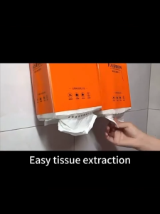 BUY 1 TAKE 2 Hanging Tissue 4‑Ply Virgin Wood Pulp 1280 Sheets Pull‑Down Wall Tissue with Free Hook