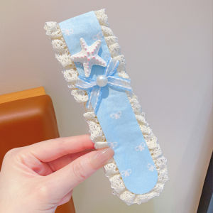 ENEN | Ocean Princess Lace Bow Starfish Pearl Headband