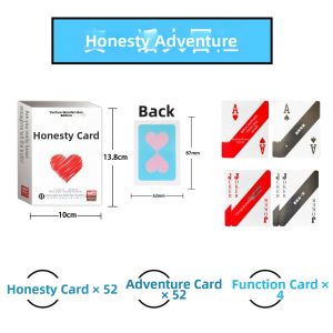 JIXIN | Truth or Dare Party Card Game Wooden Box Set
