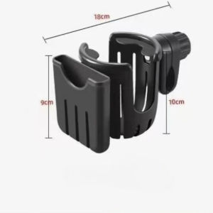 2 in 1 Phone and Cup Holder for Bicycle Electric Bike Baby Stroller Universal Bottle Rack for Kids Cart