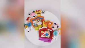 Găng Tay Rối Hoạt Hình Thú Dễ Thương Bằng Vải Mềm Dành Cho Bé Đồ Chơi Giáo Dục Kể Chuyện Cha Mẹ Và Con Cái Kèm Sách Vải