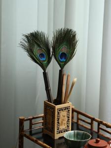 Chổi Dọn Bụi Bằng Lông Chim Ostrich Chổi Dọn Bụi Tĩnh Điện Dụng Cụ Vệ Sinh Gia Đình Chổi Dọn Bụi Bằng Tre Và Gỗ