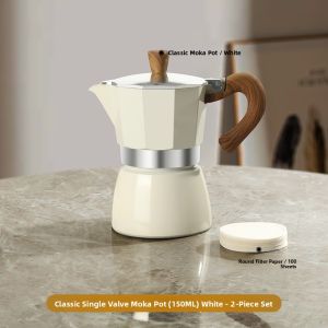 MONGDIO | Portable Coffee Brewing Set with Moka Pot and Hand Grinder