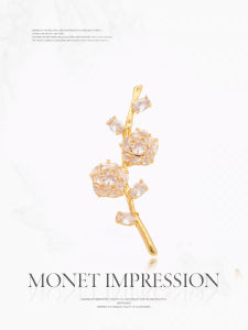 Xiaomi Original Design Shiny Crystal Plum Blossom Brooch Pin Womens Suit Cheongsam Decoration Jewelry Gift