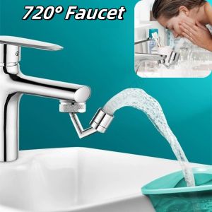 720°Universal Faucet Kitchen Bathroom Pressurized Extension Foaming Faucet Dishwashing Wash Face Rinsing Splash Proof Head