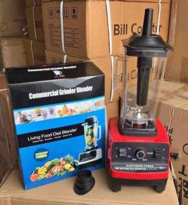Best Quality Multi Function Commercial Grinder & Blender Professional Blender Mixer Red Heavy Duty - 2L 3HP 2200W
