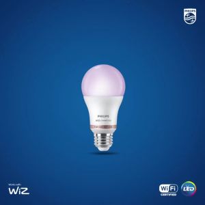Philips | Philips 4PCS LED Smart Mini Ball E27 Bulbs WiZ 4.9W P45 Wi-Fi & Bluetooth  220-240V Full Color Light Frosted Dimmable P Lamps