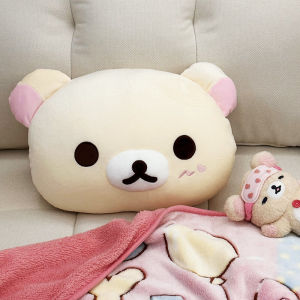 Large Double-Sided Lazy Bear Pillow Sofa Cushion Nap Pillow Car Pillow Plush Toy Doll Girlfriend Gift Home Decor Bedroom
