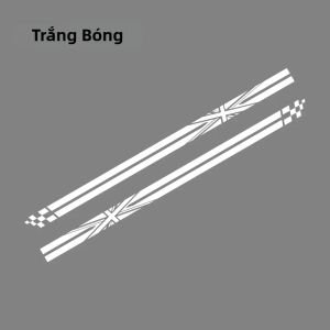 2 Miếng Dán Trang Trí Cửa Xe Mini Cooper S JCW Hình Cờ Union Jack Chất Liệu PVC Dành Cho R55 R56 R60 R61 F54 F55 F56 F60 Countryman