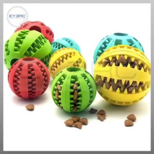 Natural Rubber Dog Chewing Ball with Treat Stash Durable Leak-Proof Design for Aggressive Chewers Fun Exercise Toy