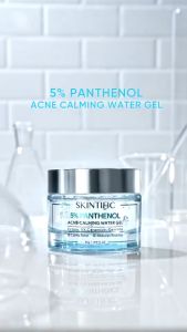 SKINTIFIC Panthenol Series | 5% Panthenol Acne Calming Water Gel 45g | Gentle Gel Cleanser 120ml