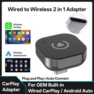 Bộ Chuyển Đổi CarPlay Không Dây Neelyke Cổng Type-C Cho Android Auto & CarPlay Chuyển Đổi Plug & Play Màu Đen Tương Thích Với Điện Thoại Thông Minh