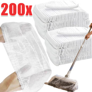 100/200pcs Disposable Electrostatic Dust Cover / Non-woven Fabric Broom Cover / Ground Hair Cleaning Cloths / Dust Removal Mop Paper