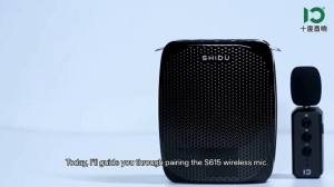 SHIDU S615 Wireless Voice Amplifier Lapel for Teachers ลำโพงช่วยสอน shidu ลำโพงสอนพกพา ไมค์ช่วยสอน ไมค์ช่วยสอน ลำโพงพกพา โทรโข่ง ไมค์ช่วยสอน เครื่องขยายเสียง ไมค์ไกด์