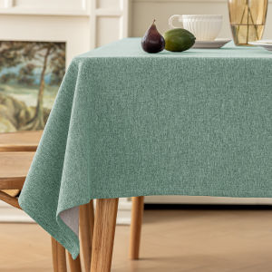 Waterproof Oil-resistant Wash-free Cotton Linen Tablecloth Rectangular Tea Table Mat Luxury Sensation Modern Simplicity Daily Use