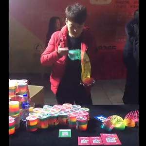 Magic Rainbow Coil Springs Toy Children Plastic Slinky Spring Coil Creative Colorful Anti Stress Hand Skill Educational Toys Kids Novelty Party Birthday Favor