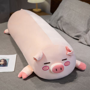 XUANDOYAN | Cute Pig Plush Toy Pillow Long Sleeping Pillow