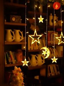 3.5M Eid Mubarak led bilik Fairy Light Hari Raya 2025 Lampu Raya LED Light Decoration Ketupat Ramadan Decoration Lights Outdoor 斋月灯 装饰