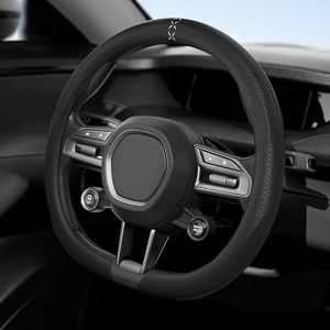 SEAMETAL PU Leather Car Steering Wheel Cover Universal 38CM O Type  Steering Protector Cover Non-Slip Breathable