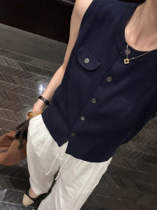 ZHILU | Retro National Style Summer New Vest Leisure Loose Slim Fit Versatile Lightweight