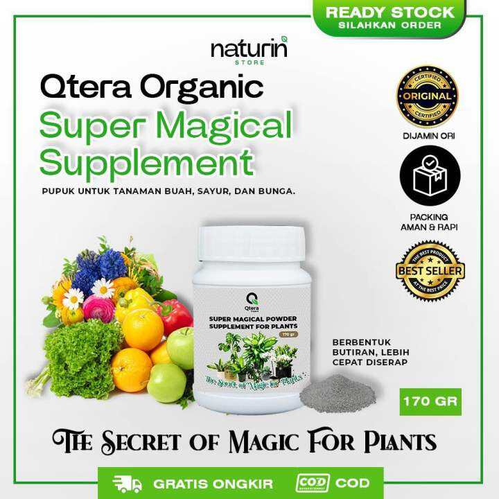 PUPUK QTERA SUPER MAGICAL 170g, PUPUK TANAMAN HIAS, BUAH DAN SAYUR ...