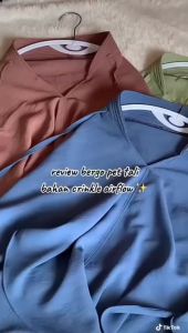 Hijab Bergo Crinkle Airflow Tali Size L / Jilbab Crinkle Airflow L Premium/ Kerudung Bergo Tali Crinkle L / Bergo Tali Belakang
