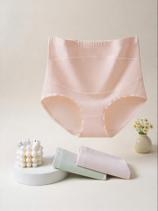 THREEGUN | High Waist Anti-abdominal Pure Cotton Underwear 3 Pieces