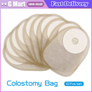 10PCS One-piece System Portable Colostomy Bags Disposable Ostomy Drainable Single Pouch Stoma Care Bags Without Drainage