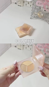 Bảng Kem Che Khuyết Điểm COLORKEY 3 Màu Mỏng Mịn Tự Nhiên Lâu Trôi Concealer Palette 3.9g