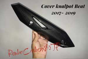 TERLARIS Cover Knalpot karbon Honda Beat 2017- 2019