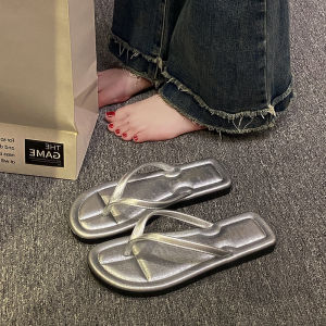 Flats Flip-Flops Women Fashion Wear Matching Skirt Summer Outdoor Non-Slip Flip-Flops Internet Celebrity Flip-Flops Beach Shoes