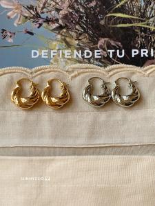 French Love Miniature Horned Bagel Twisted Ear Rings: Vintage Lazy Elegant Alloy Fashion Jewelry Earrings for Women