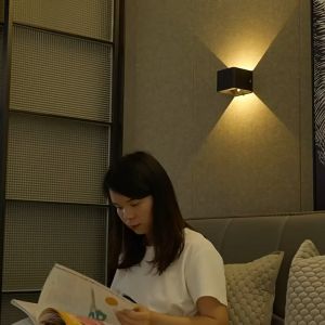 LED Rechargeable Wall Light Human Body Sensor USB Cordless Wall Night Lamp for Bedside Bedroom Corridor Wall Light