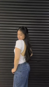 Lassmee | MARLYN Backless Bodysuit Wanita / Atasan Backless Wanita / Basic Bodysuit Lengan Pendek