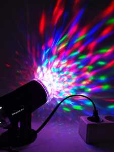 Lampu Disko Sensor Suara Bisa Mengikuti Suara Musik - Lampu Disko Putar - Lampu Hias Dekorasi Warna-warni Kerlap-kerlip - Lampu Disko Stand Dan Berputar Warna-warni