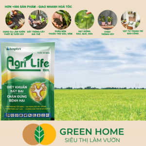Chế Phẩm Trừ Bệnh Sinh Học AgriLife 100SL GreenHome Gói 25ml Diệt Khuẩn Nấm Bệnh An Toàn Tuyệt Đối