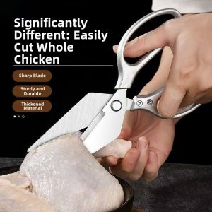 Easy-to-Use Powerful Chicken Fish Meat Cutting Scissors