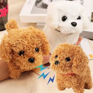 Trẻ Em Đi Bộ bằng bông cho chó thú bông điện tử Đồ Chơi Mô Phỏng Robot thông minh Con Chó Trẻ Mới Biết Đi Trẻ Em đồ chơi cho cún Sáng Tạo Trẻ Em Quà Tặng