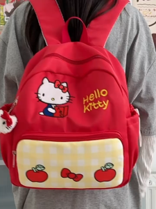 SEA YADOU  กระเป๋าเป้สะพายหลังสไตล์ INS รุ่นใหม่กระเป๋าเป้สะพายหลัง KT ความจุขนาดใหญ่กระเป๋าเป้สะพายหลังเคธี่สำหรับผู้หญิง