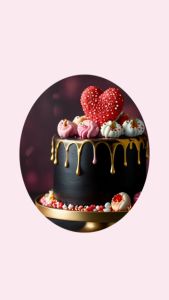 Heart Shaped Candy Decor 20g - Valentines Edible Decor Candies - Valentines Cupcake Topper