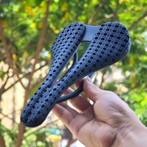 GOLDIX 3D Printing Carbon Saddle Bicycle Ultra Light Highway MTB Racing Saddle Bicycle Cushion Bicycle Seat Accessories