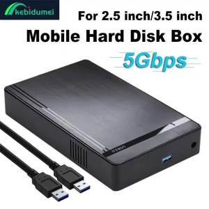 KEBIDU | Kebidumei 2.5 3.5 inch HDD Case SATA To USB 3.0 Hard Drive Enclosure Tool-Free External HDD Box Adapter For Laptop Desktop PC