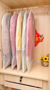 Cover Baju Resleting Anti Air/ Cover Baju Gantung Tertutup/ Plastik Baju Pelindung Baju Gantung/ Pelindung Pakaian