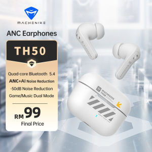 [Delivery in 72 Hours]Machenike TH50 ANC Noise Reduction Bluetooth 5.4 Wireless Earphones HeadphonesGaming TWS In-Ear Earbuds Built-in Microphone IPX5 Waterproof Game Mode Music Mode for IOS/Android